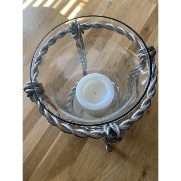Frontgate Candle Holder With Glass Globe 19” Tall - Picture 4 of 4